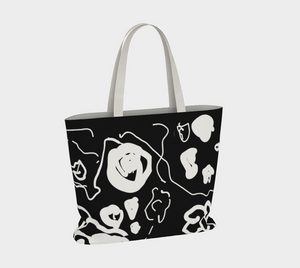 Doodle Black Tote