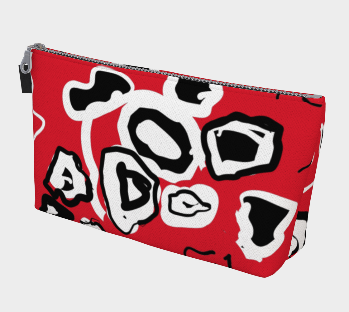 Doodle Poppy Makeup Bag