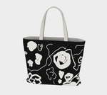 Load image into Gallery viewer, Doodle Black Tote

