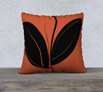 Load image into Gallery viewer, Flowerbird Black 22 Inch Cushion Cover
