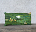Load image into Gallery viewer, Pond Song 24 x 14 Inch Lumbar Cushion Cover
